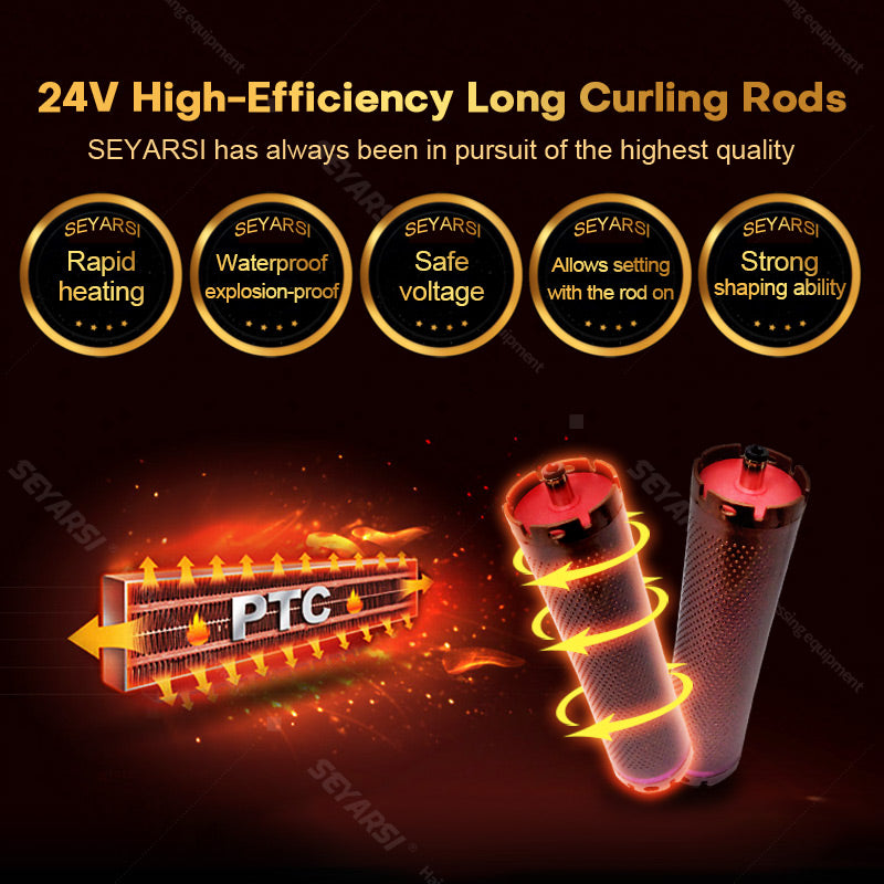 SEYARSI digital perm rods digital perm machine hair curly professional hair salon use heating rods