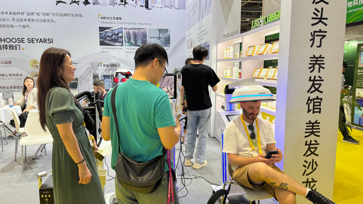 SEYARSI professional salon equipment trade show display