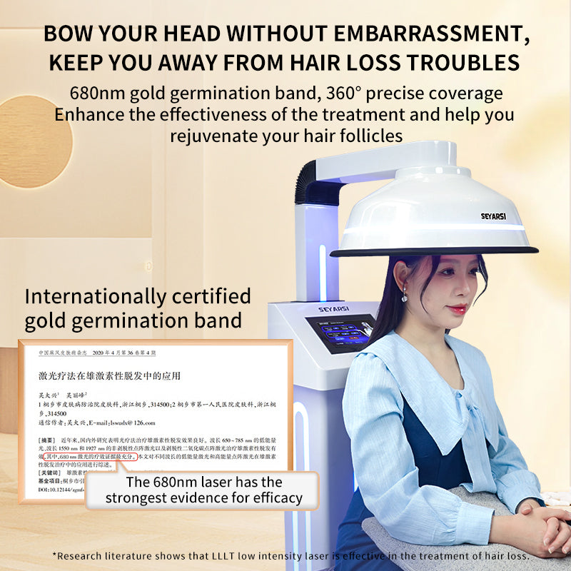 The soft laser hair growth device is suitable for people who are suffering from hair loss.