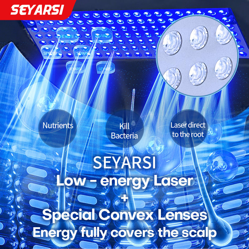 Seyarsi laser and Red light hood for scalp and hair 700 LED lights and 8 laser bead