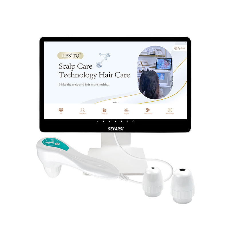 Seyarsi scalp detector AI Skin Scalp Analyzer 15.6 inch HD Scalp treatment Professional Hair Scalp Camera Detector Hair Follicle