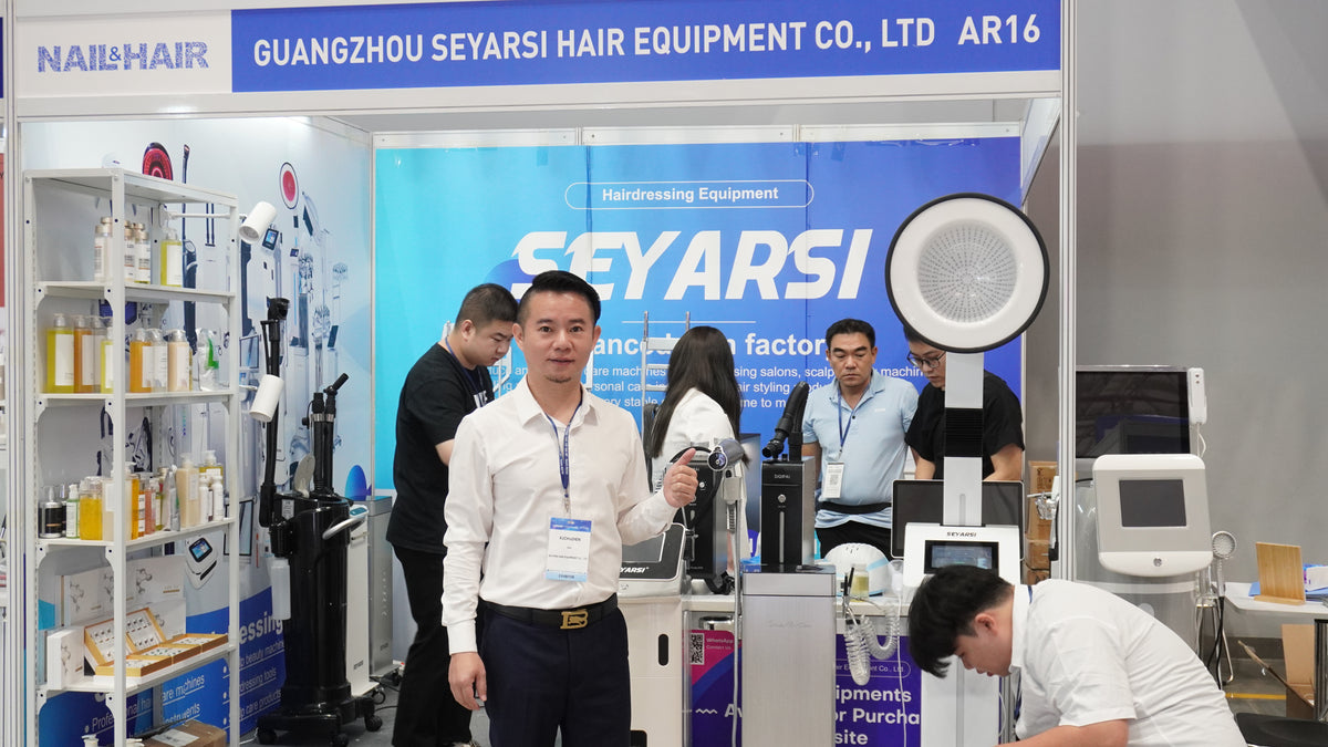 SEYARSI professional scalp care equipment exhibition booth