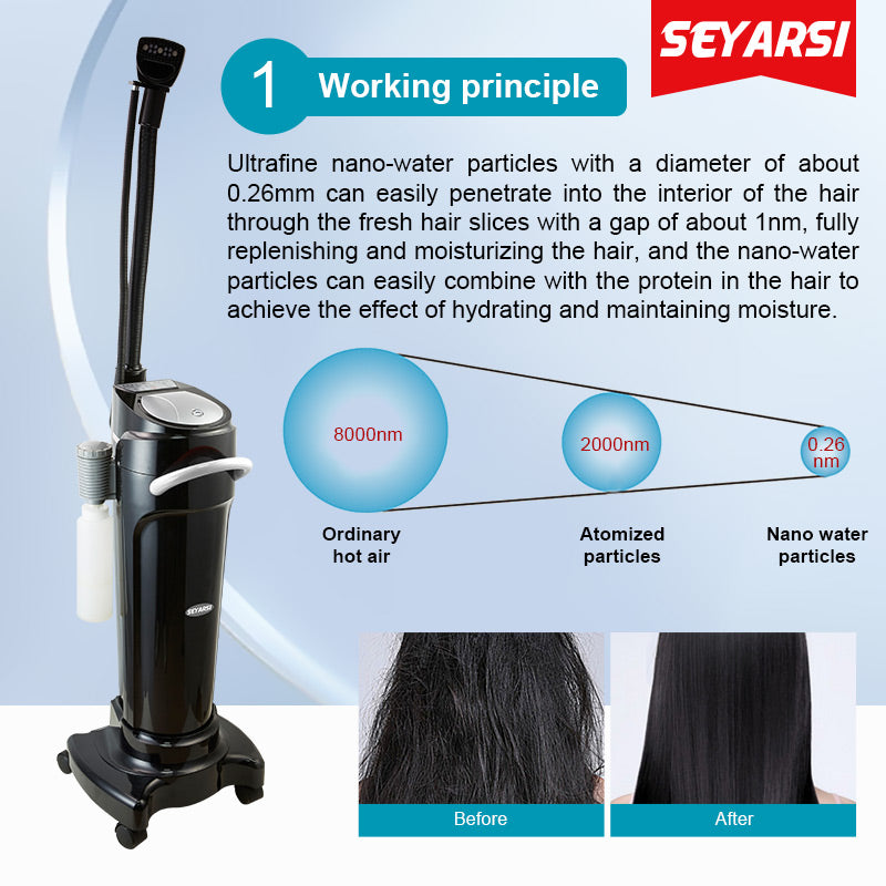SEYARSI Hair care machine with infrared for hair growth nano mist and ozone Hair treatment machine