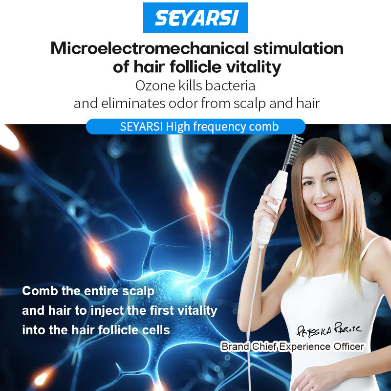 SEYARSI S310 Scalp treatment instrument Hair grow machine Hair treatment Scalp clean and Massage high frequency comb