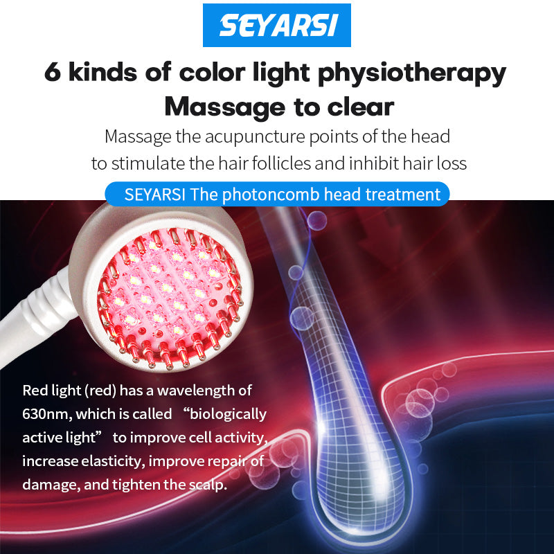 SEYARSI S310 Scalp treatment instrument Hair grow machine Hair treatment Scalp clean and Massage high frequency comb