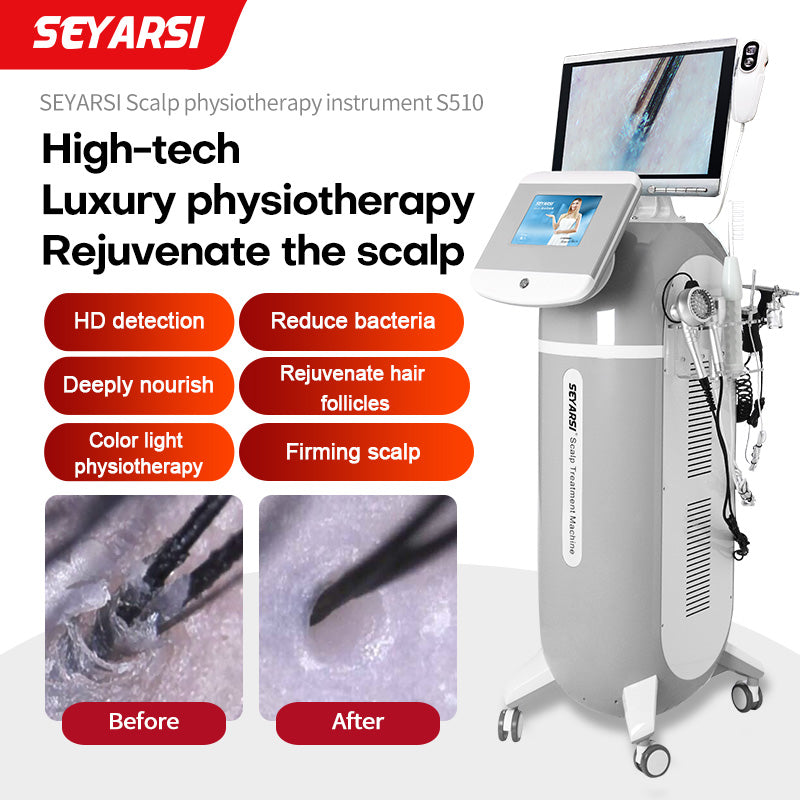 Scalp care machine, professional head therapy spa, scalp physiotherapy, micro-electricity to promote scalp health equipment