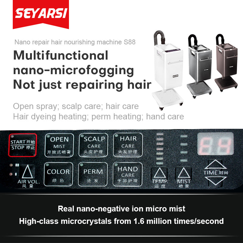 Seyarsi nano mist hair care equipment for hair salon hot Steam multi function hair treatment machine