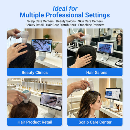 SEYARSI AI Scalp Analyzer 15.6 Inch HD Hair & Scalp Detector for Follicle Analysis