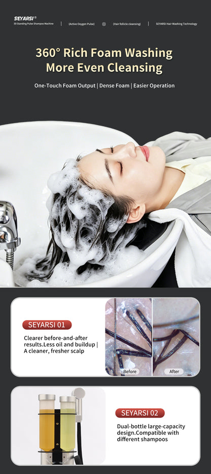 SEYARSI scalp cleaner for deep cleaning scalp smart shampooing machine