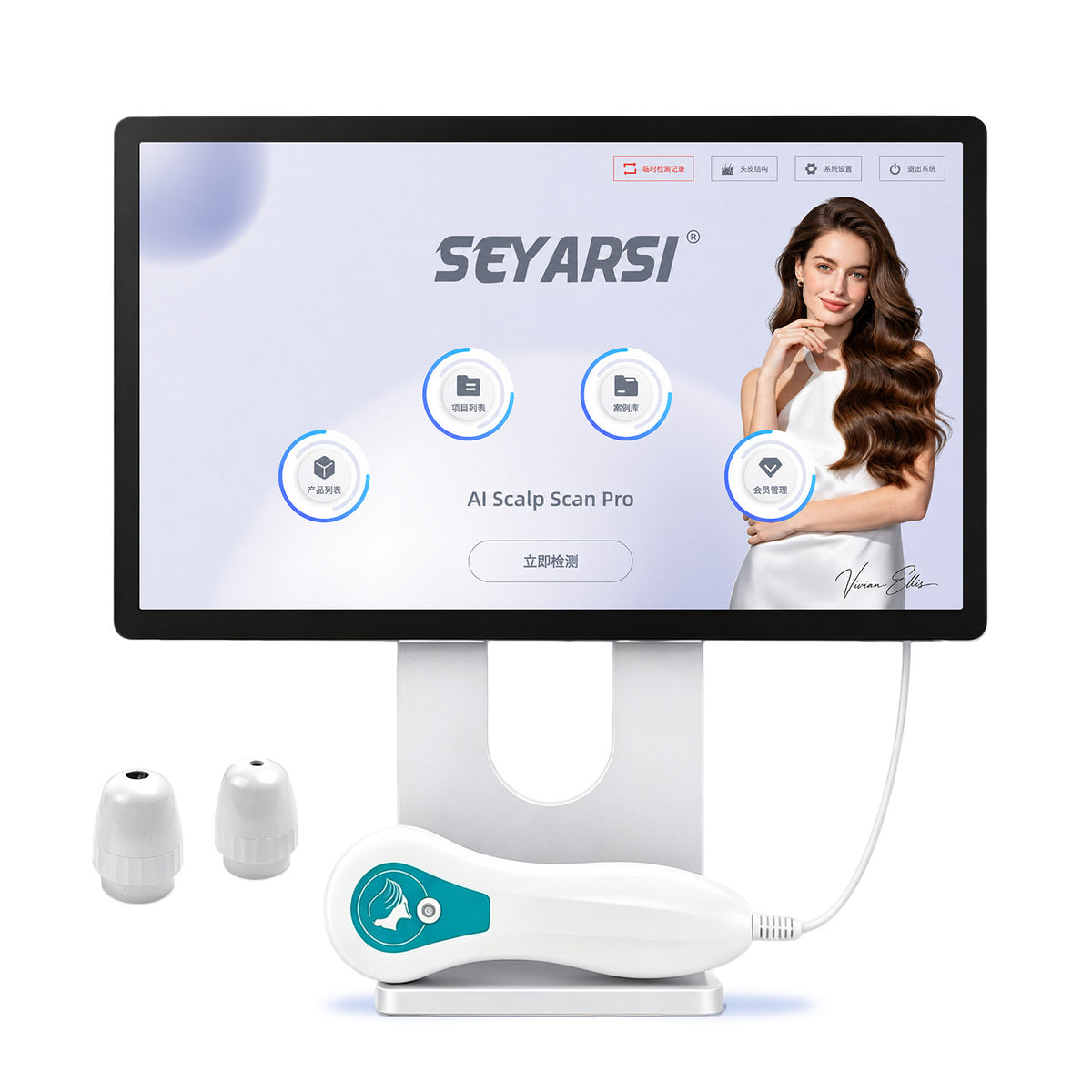 SEYARSI AI Scalp Analyzer 15.6 Inch HD Hair & Scalp Detector for Follicle Analysis
