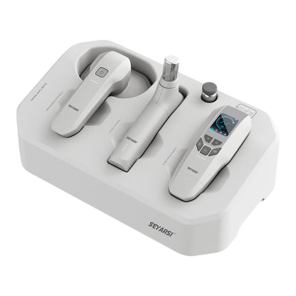 seyarsi wireless scalp massage device scalp treatment comes with spray，EMS red light comb