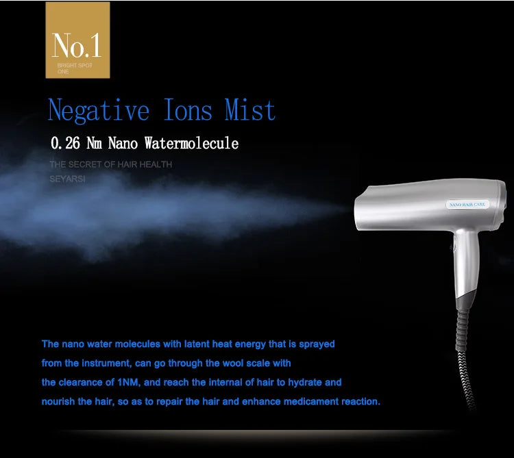 seyarsi nano mist hair care machine S68 hair steamer high pressure spray hot mist for salon use